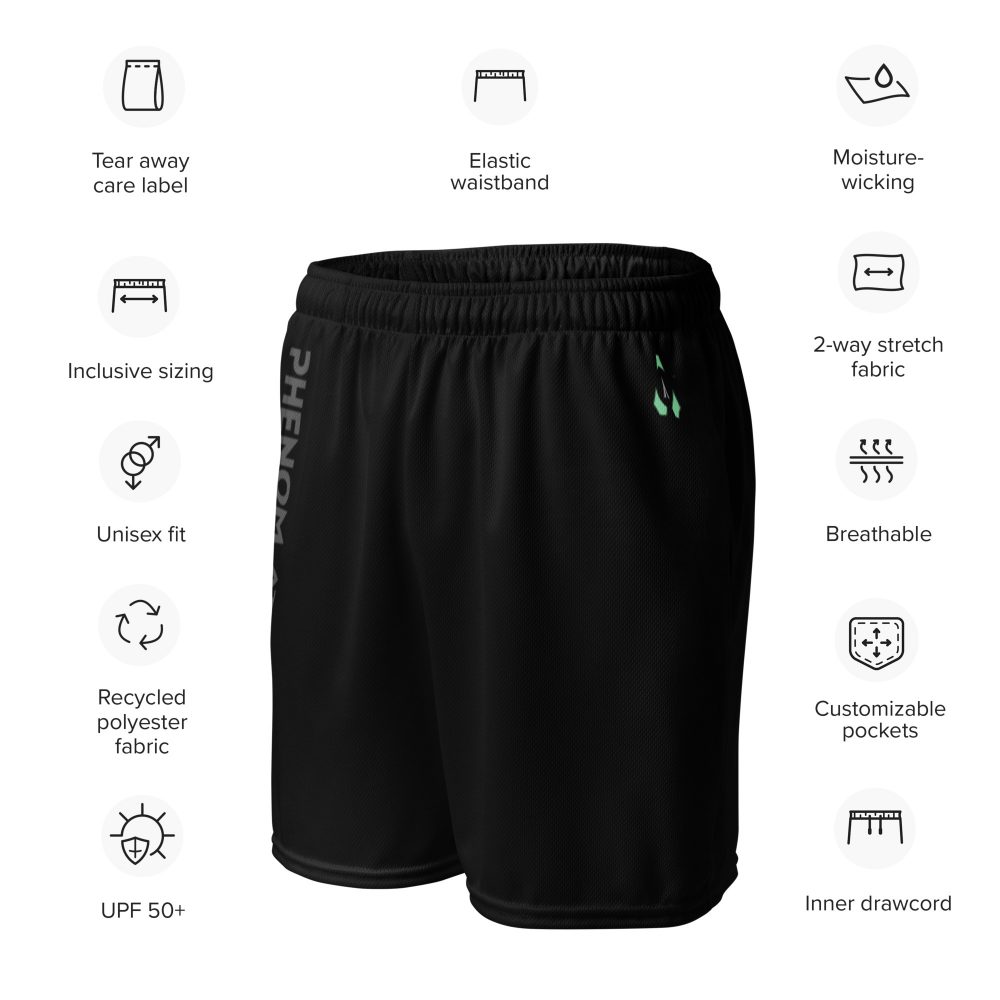 Phenom Athletica® Ball & Hoop™ Basketball Mesh Shorts
