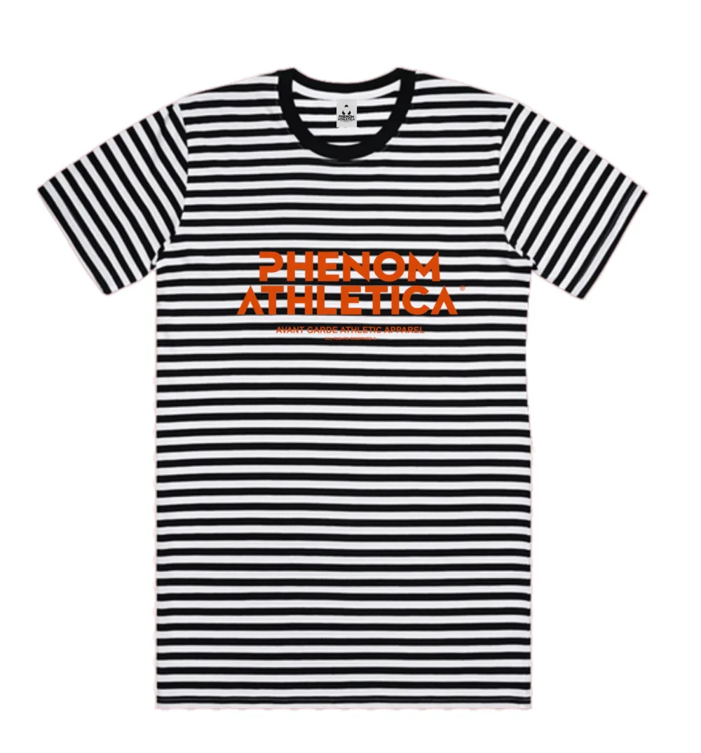 Phenom Athletica® Black White Stripe Tee