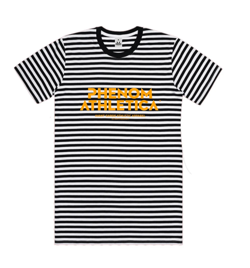 Phenom Athletica® Black & White Stripe Tee